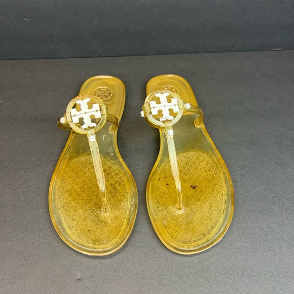 Tory Burch Shoes - Tory Burch Mini Miller Jelly Sandals Citrus Yellow Women's Size 8